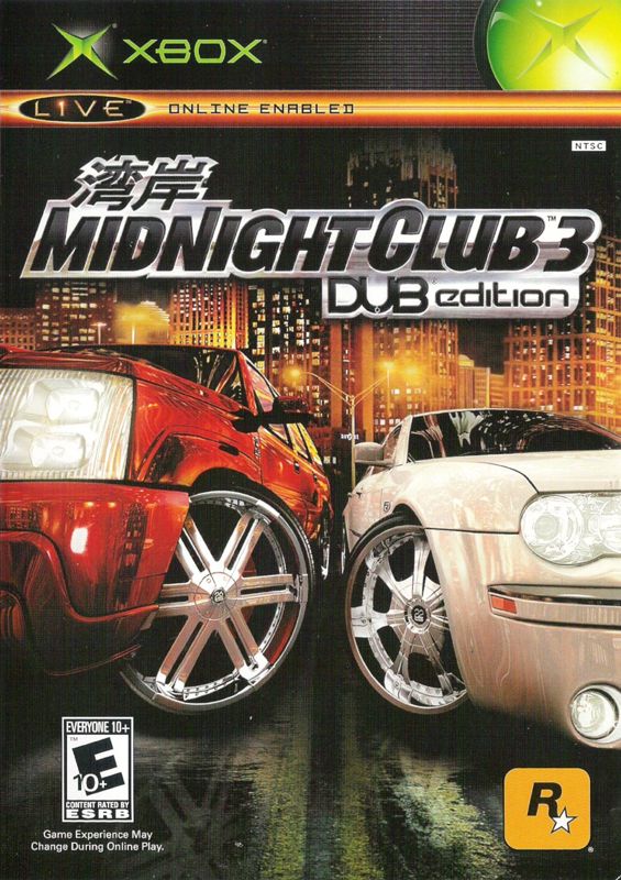 Midnight Club 3 Dub Edition box art for Xbox
